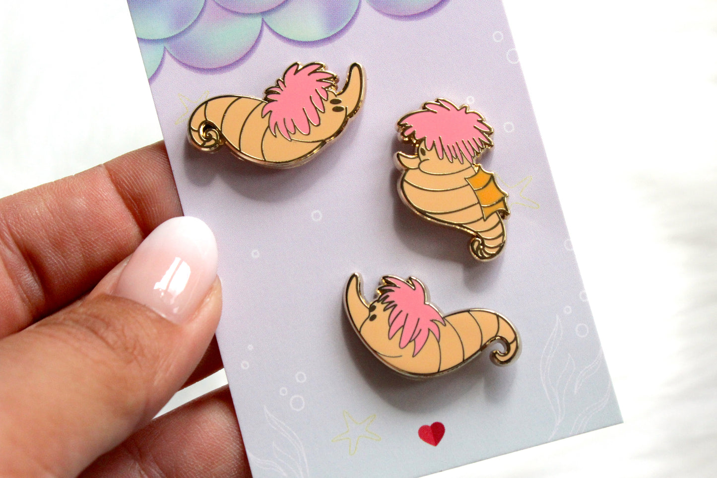 Pin's Under the sea - seahorses pin set of 3