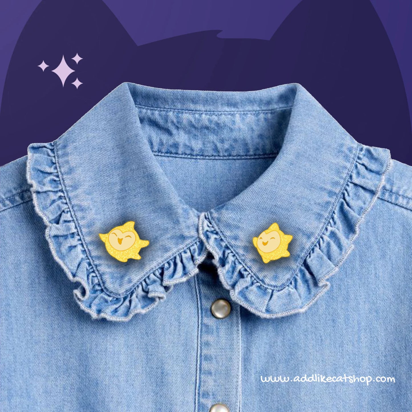Set de 2 pin's Star - Wish