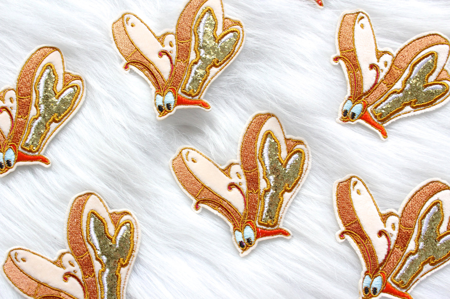 Bread and butterfly Iron Patch