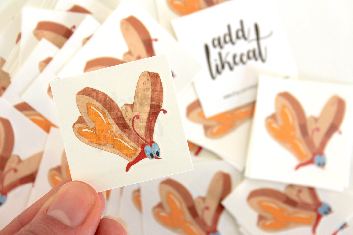 Temporary tattoo - Buttered toast - Alice in Wonderland