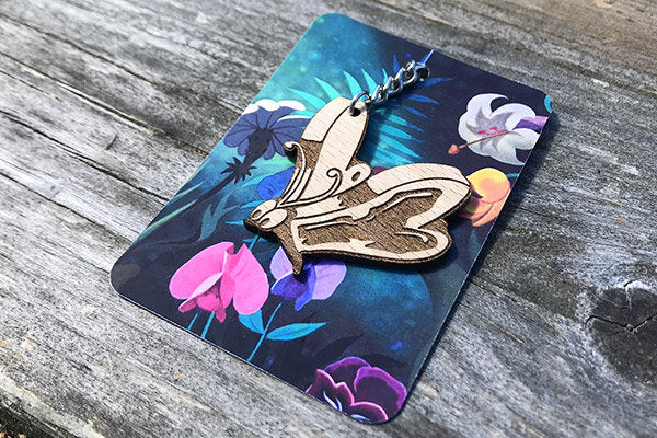 Beechwood buttered toast keyring - Ronwoodiy X Addlikecat