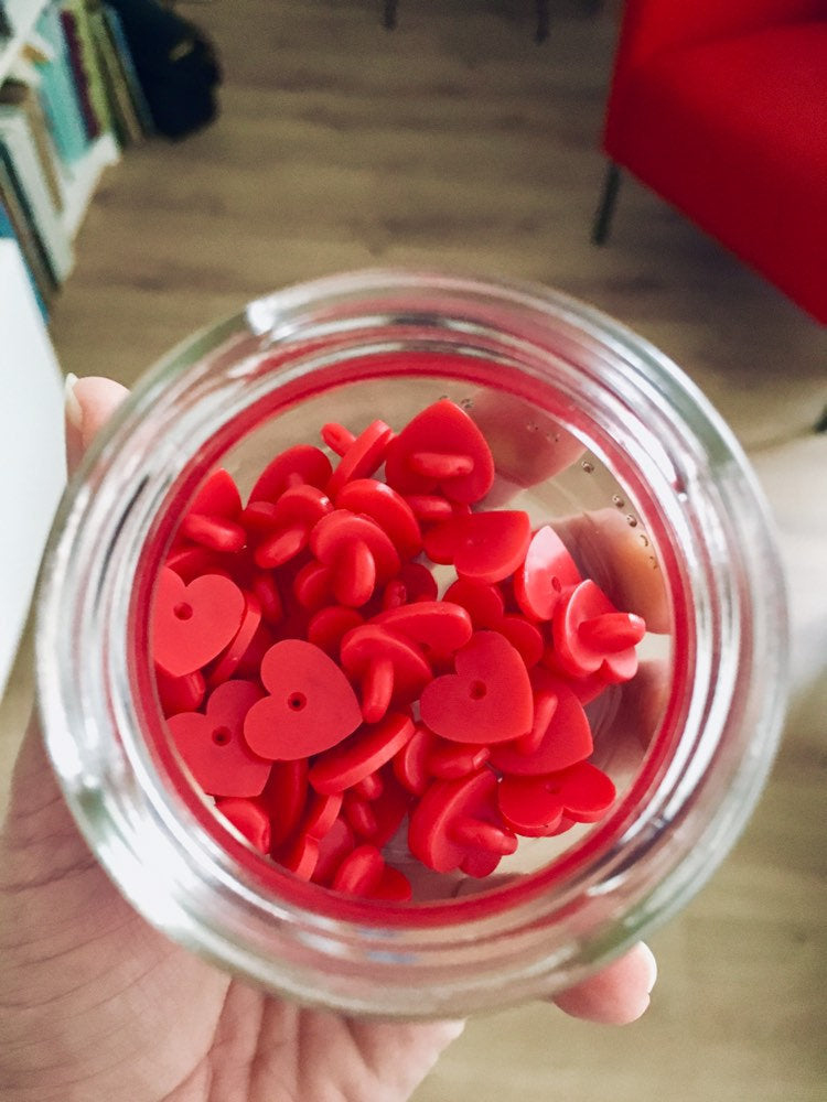 Heart-shaped pin's backs