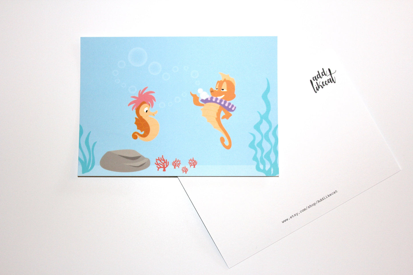 Postcard"Love under the sea"- The little mermaid
