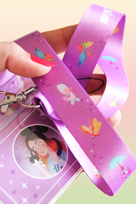 Lanyard (pin & annual passport) Alice in Wonderland