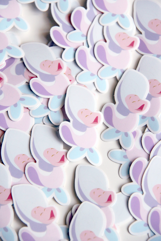 Alice in Wonderland oyster sticker