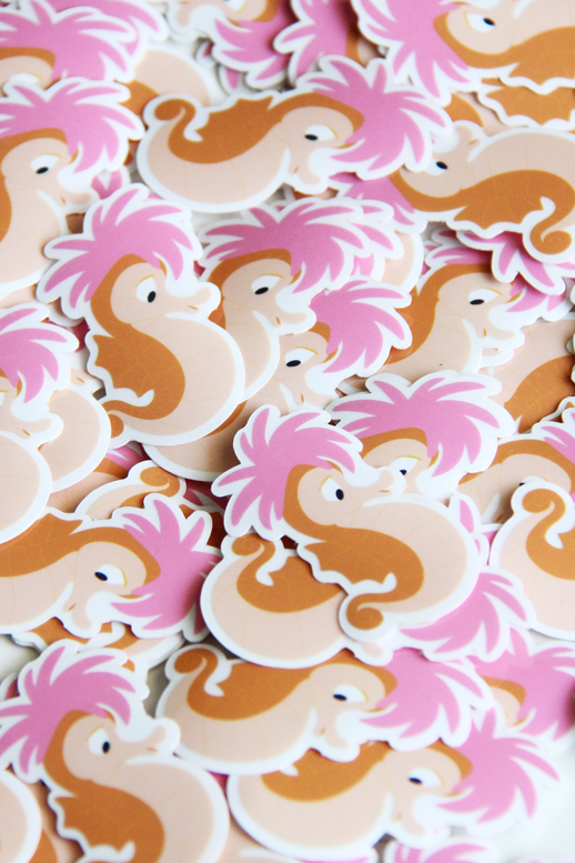 <transcy>Seahorse the little mermaid sticker</transcy>
