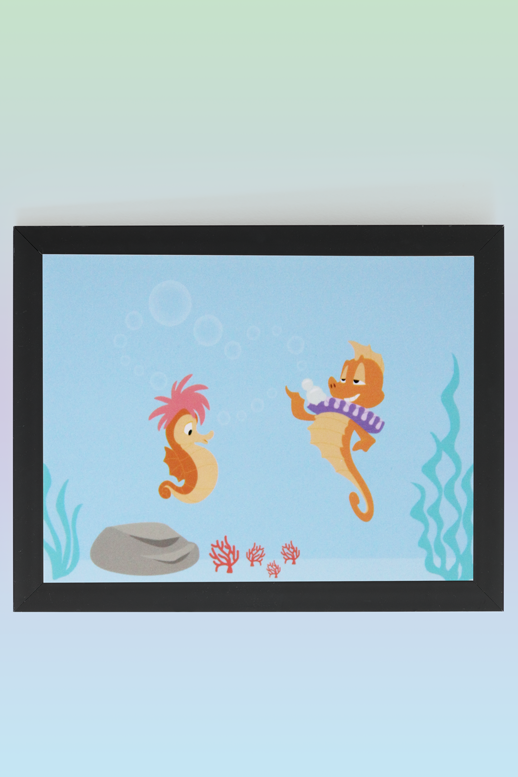 Postcard"Love under the sea"- The little mermaid